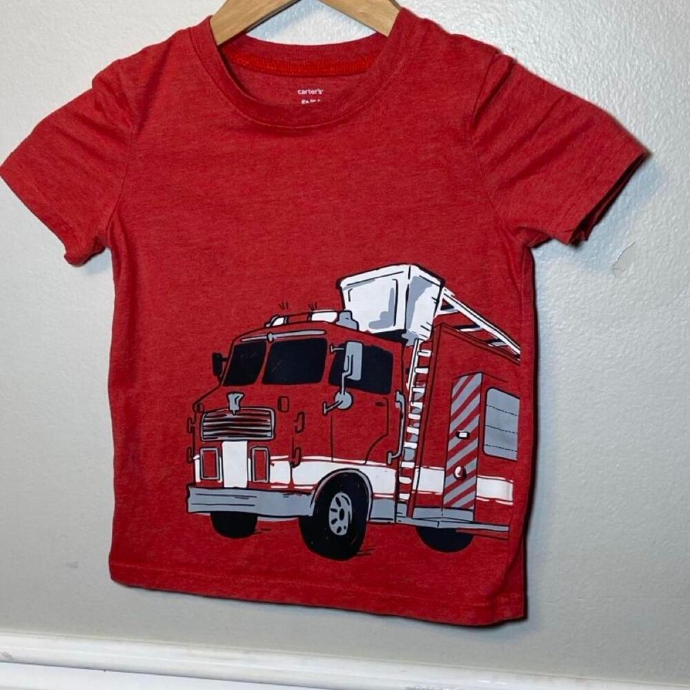 Carter-s Men's Red and Orange T-shirt